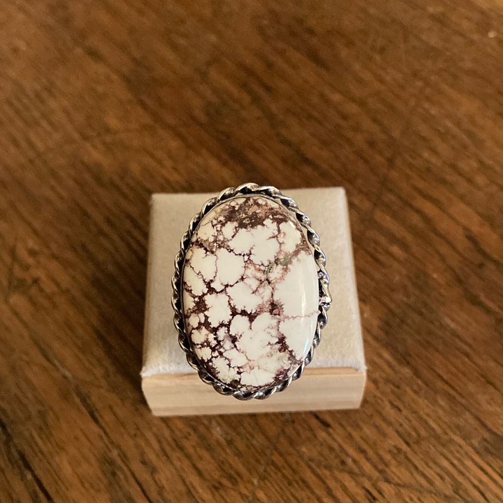 Wild Horse Jasper Natural Gemstone Ring NWOT